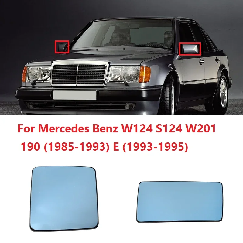 Автомобильное зеркало заднего вида с подогревом A1248100821 для Mercedes Benz W124 S124 W201 190 (1985-1993) E (1993-1995), зеркало из стекла