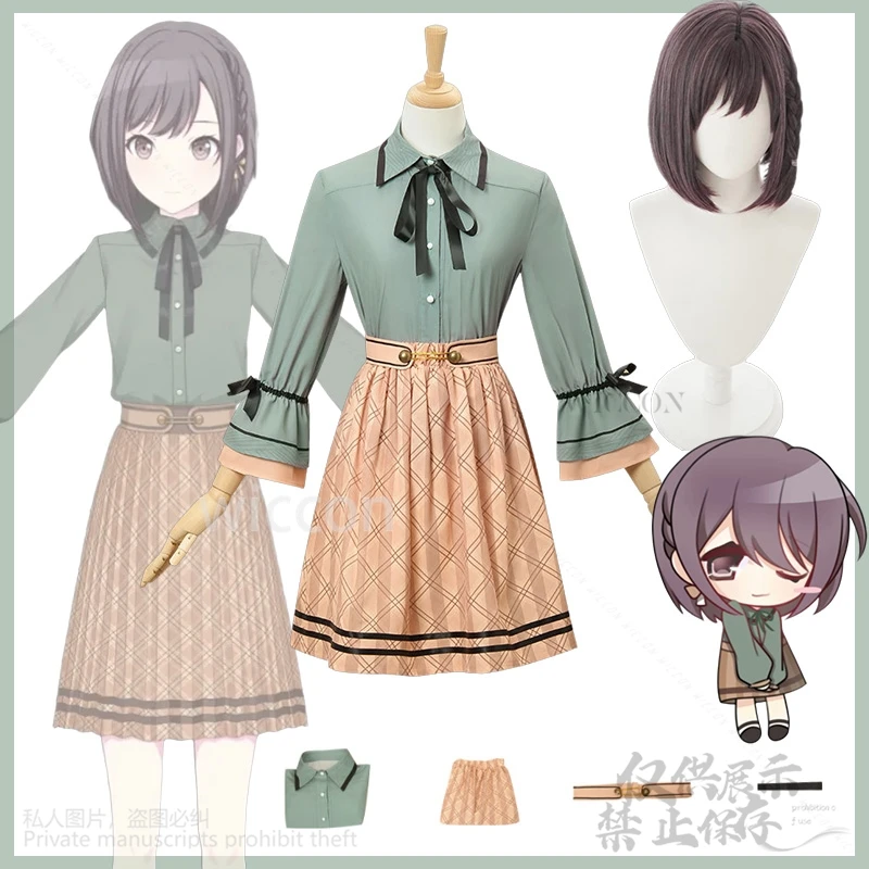 

Shinonome Ena Cos/edggy^@ Аниме-игровой проект Sekai Костюм Nightcord на 25:00 Платье Jirai Kei Японский парик Y2K Девушки мечтают! @ # @