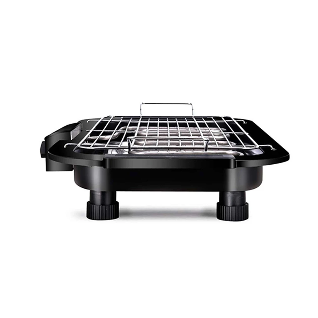 Electric Indoor BBQ Pan Smokeless Cooking Versatile Options Durable And Reliable Smokeless Indoor Black US