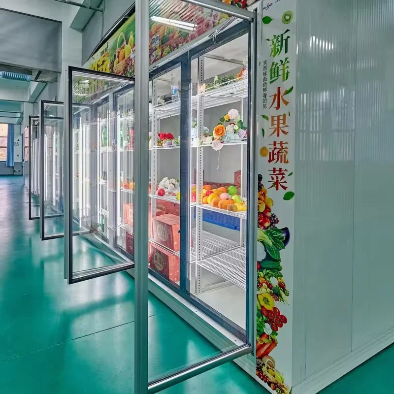 High Quality Cold Storage Room with Industrial Compressors Room Cooler Design Refrigerator Compressor