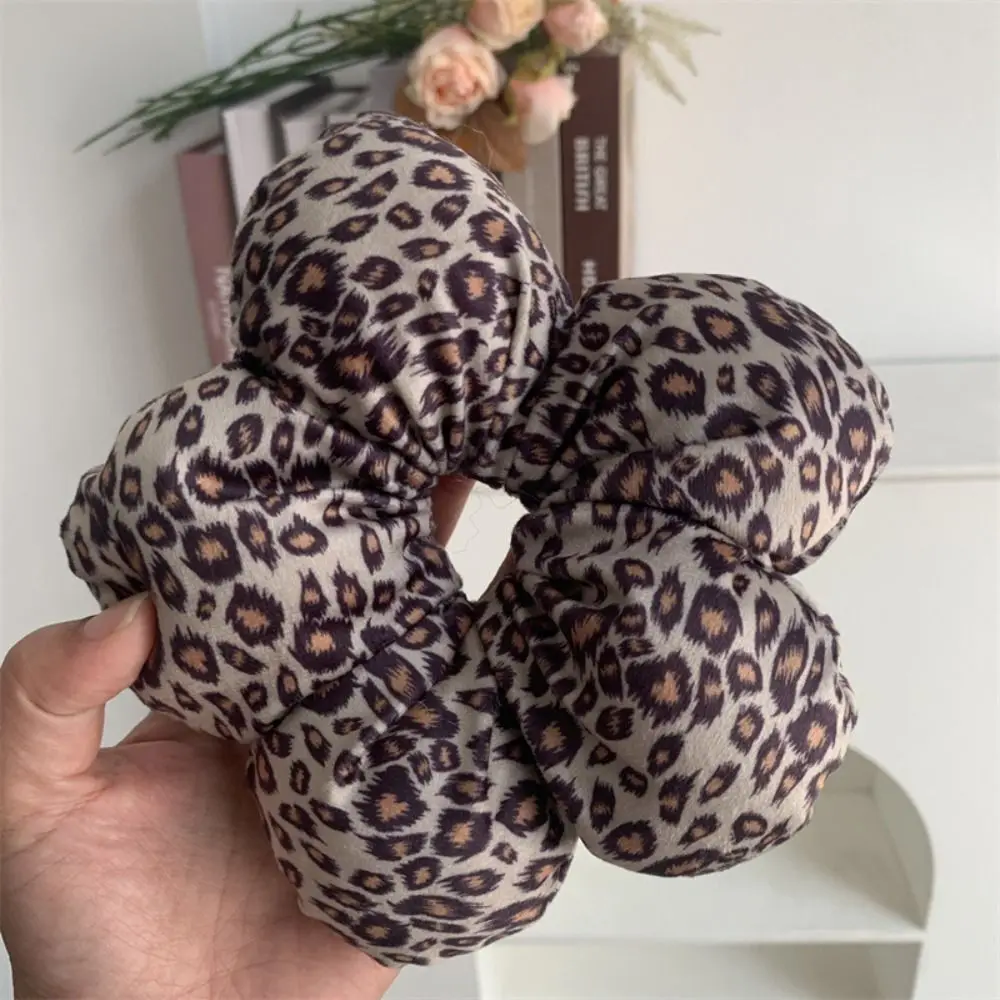 Flower Shape Lace Flower Scrunchies Cloth Sponge Embroidery Large Hair Scrunchies Hair Tie Hair Ring Exaggerated Hair Rope daily