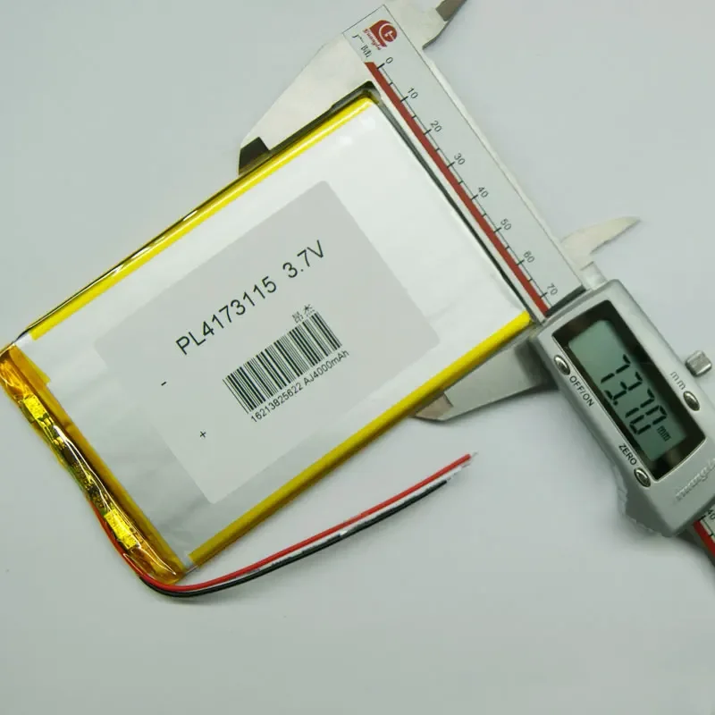 3.7V super large capacity lithium battery, tablet pc mobile power DIY polymer charging core three wire