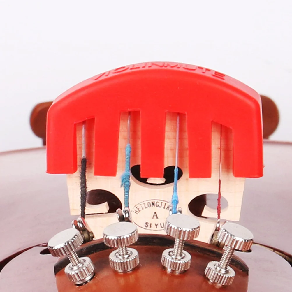 

4 Pcs Violin Mute for Muffler Accessories Cello Round Practice Rubber Performance Viola