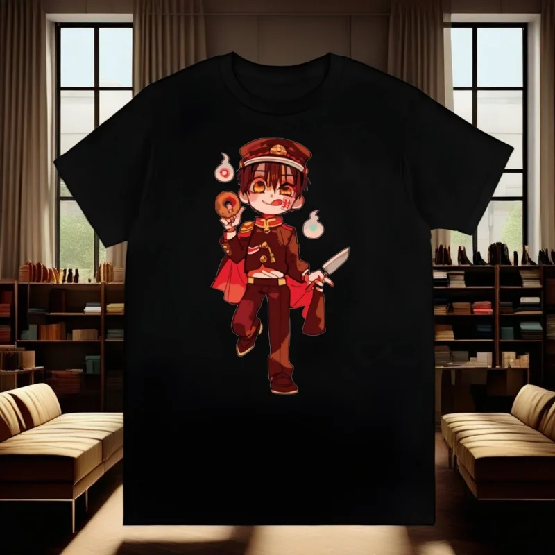 

hanako kun T Shirts print O-Neck Short Sleeve Regular Mens Heigh Quality Men Hip-Hop t Shirt