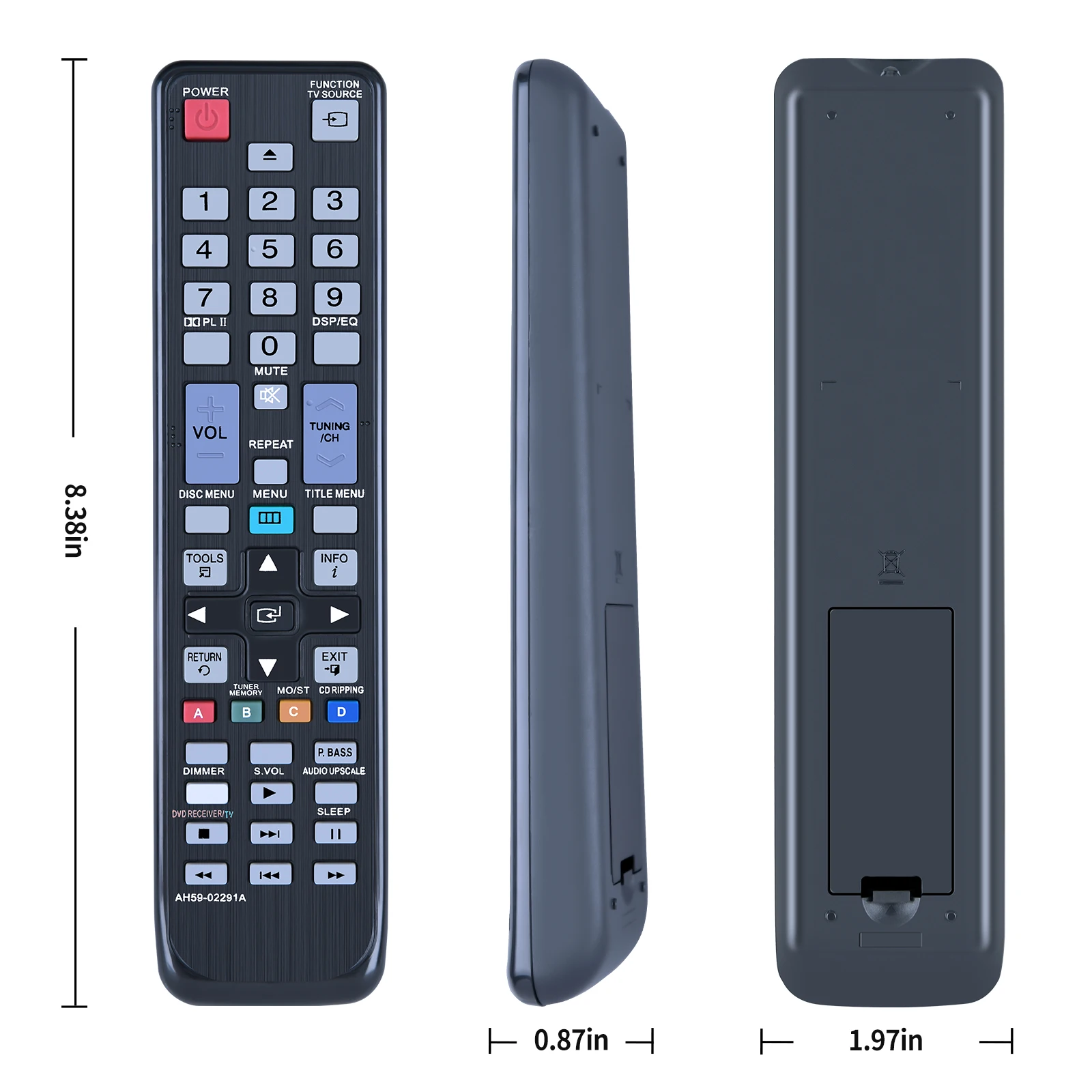 Controle Remoto para Samsung Blu-Ray DVD Player, AH59-02291A, HT-C550, HT-C653W, HT-C553, HT-C650W, HT-C555, HT-C655W, Novo