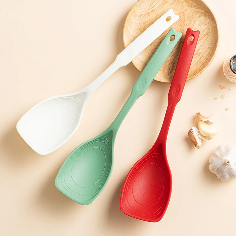 Multi-functional Silicone Spatula Spoon Cooking Tool Household Reusable Non-stick Stir-Fry Spatula Kitchen Supplies-New