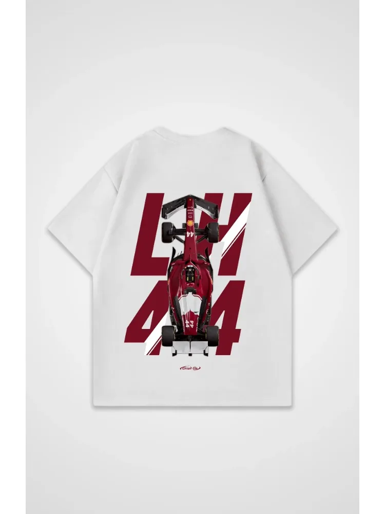 2025 ملابس رياضية صيفية قمة الموضة لويس هاميلتون F1 تي شيرت غير رسمي ملابس الشارع الشهير فضفاضة غير رسمية #2