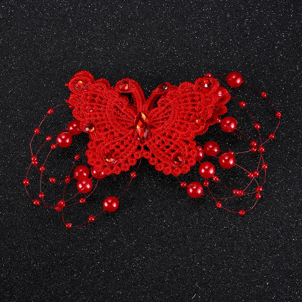 

1 Pair Flower Hair Clip Elegant Wedding Headdress For Women Party Prom Decoration Design Hairpin Fashionable Costume