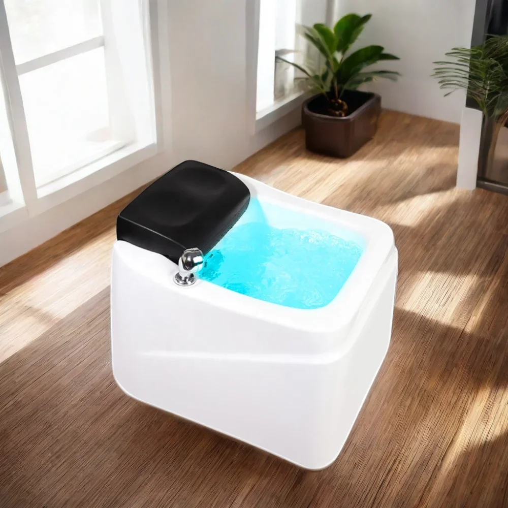 高品質長方形ペディキュアスパボウル、フットマッサージャー付き、家庭用およびサロンペディキュアチェア用