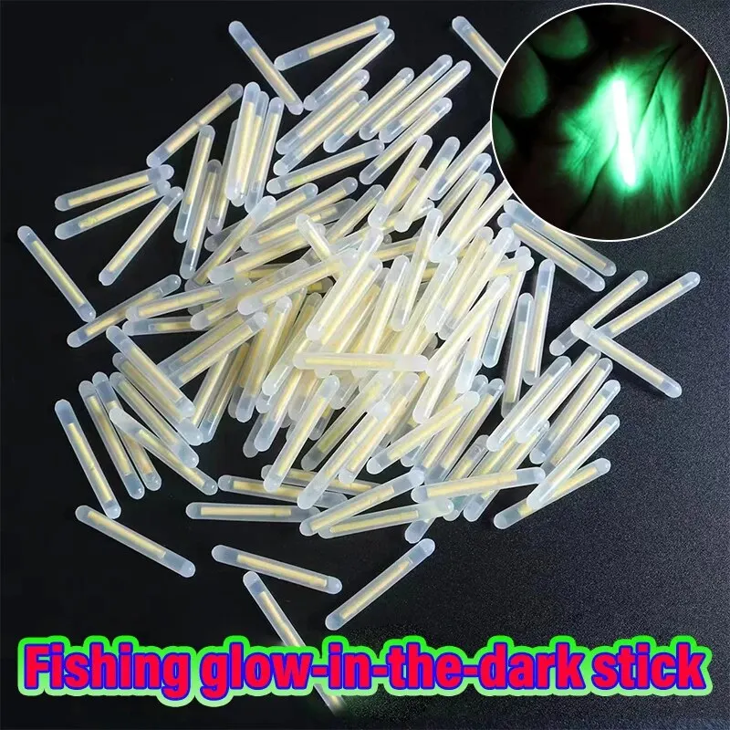 Light Night Fishing Float 2.2/4.5mm Dark Glow Stick 100PCS/Lot Rod Lights Useful Fishing Fluorescent Lightstick Fishing Tackle