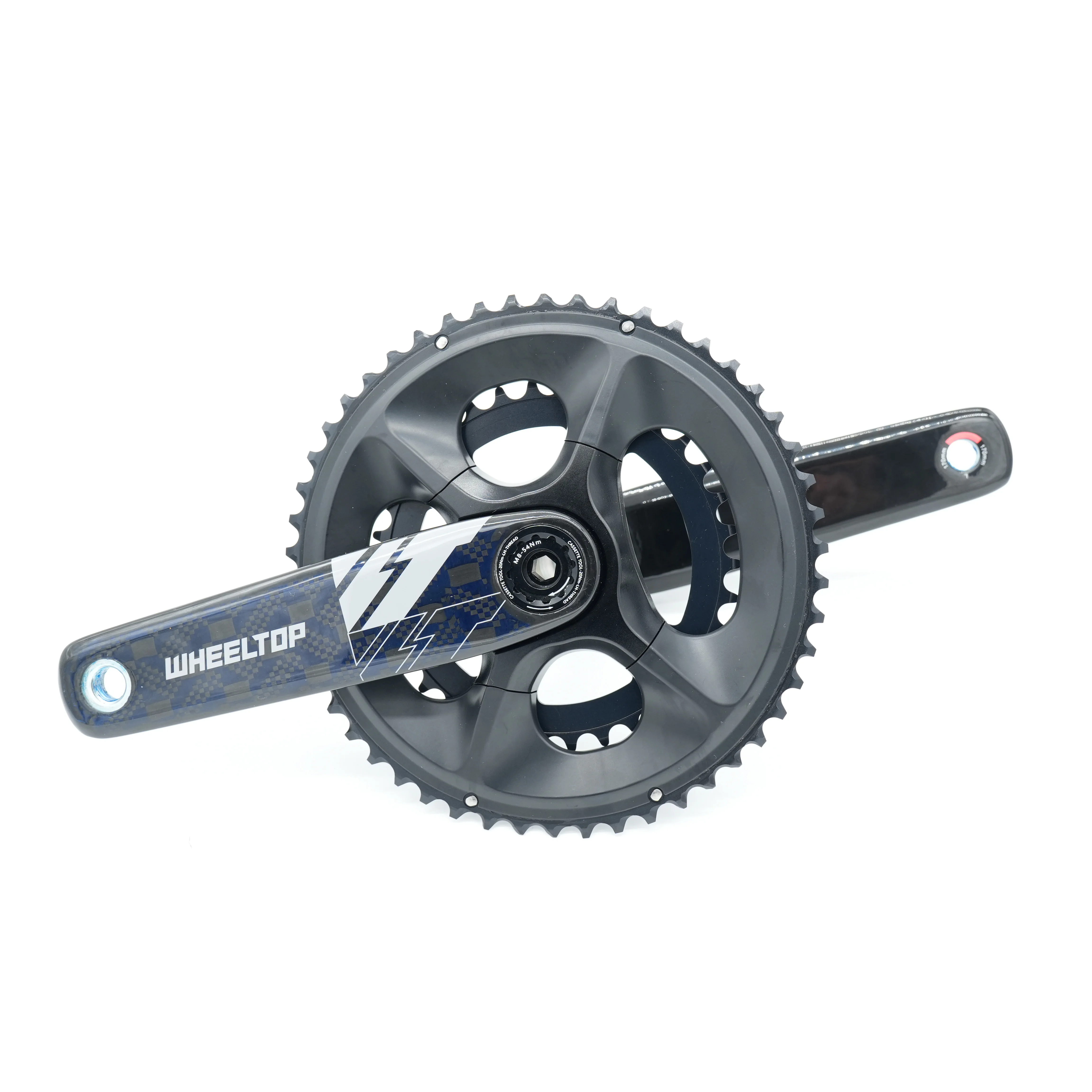 

WheelTop MTB Road Bike Full Carbon Fiber Crankset 50/34T 52/36T BCD110mm 10/11/12S Direct Mount Fixed Gear Chainwheel And Crank