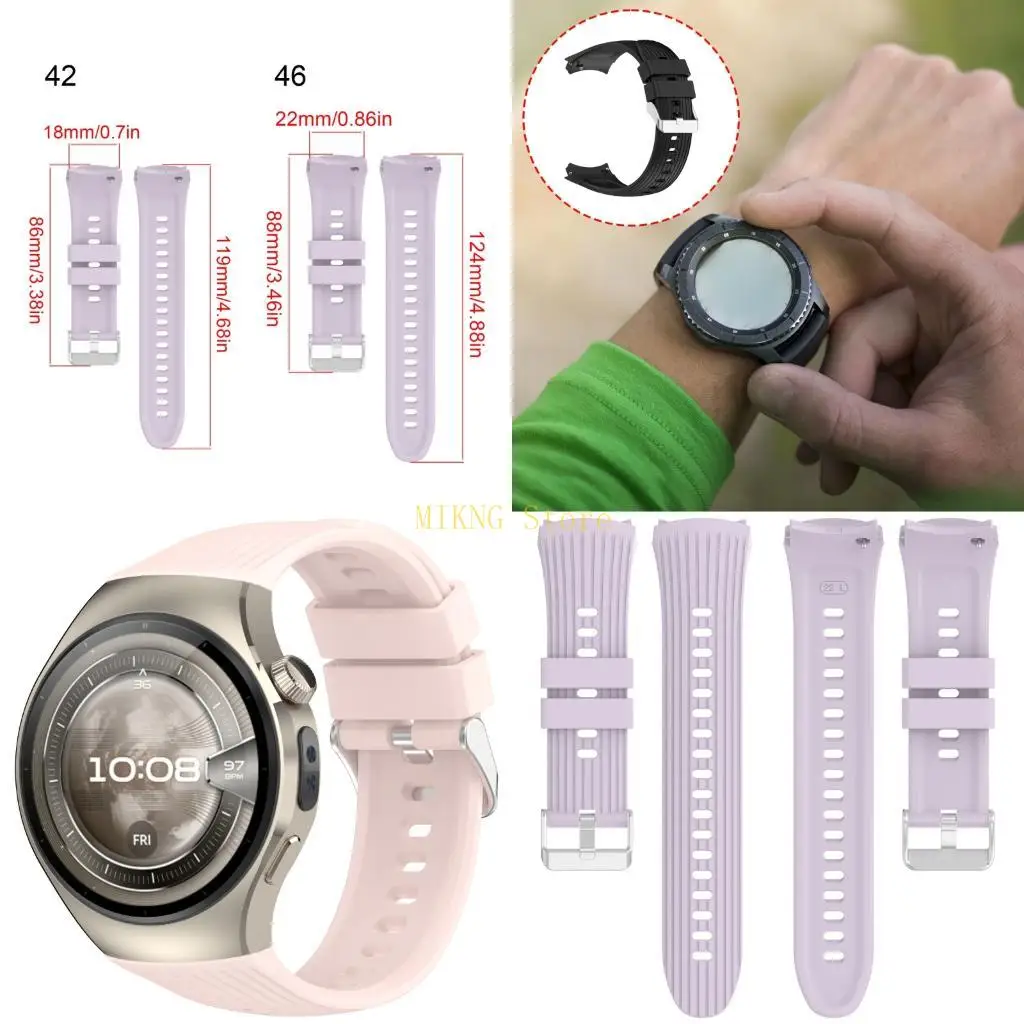 

Силиконовая замена полоса 42 мм 46 мм водонепроницаемые упражнения формальный стиль для наблюдения 5 лучших продаж