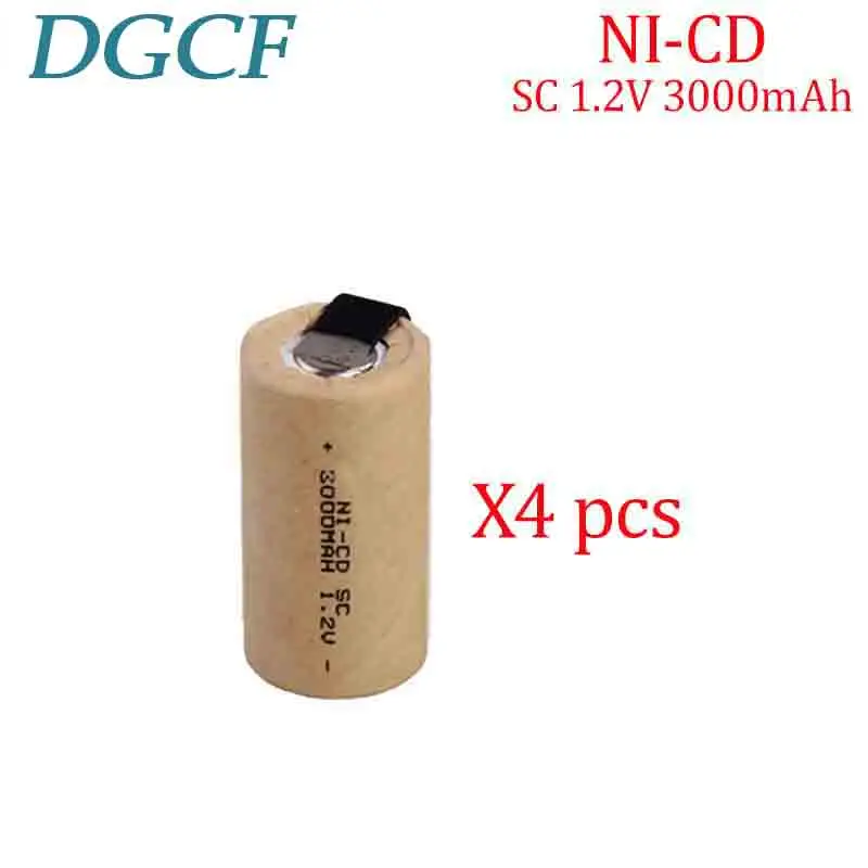 

SC NiCd 1.2V 3000mah Sub C battery rechargeable battery with welding board for electric screwdriver/sweeper assembly battery
