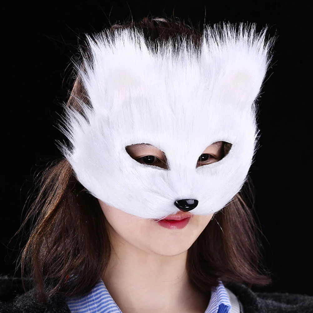 Fox Mask coreano durante la notte Face Prom Masquerade Masks Craft Blanks forniture flanella per le donne amanti degli uomini