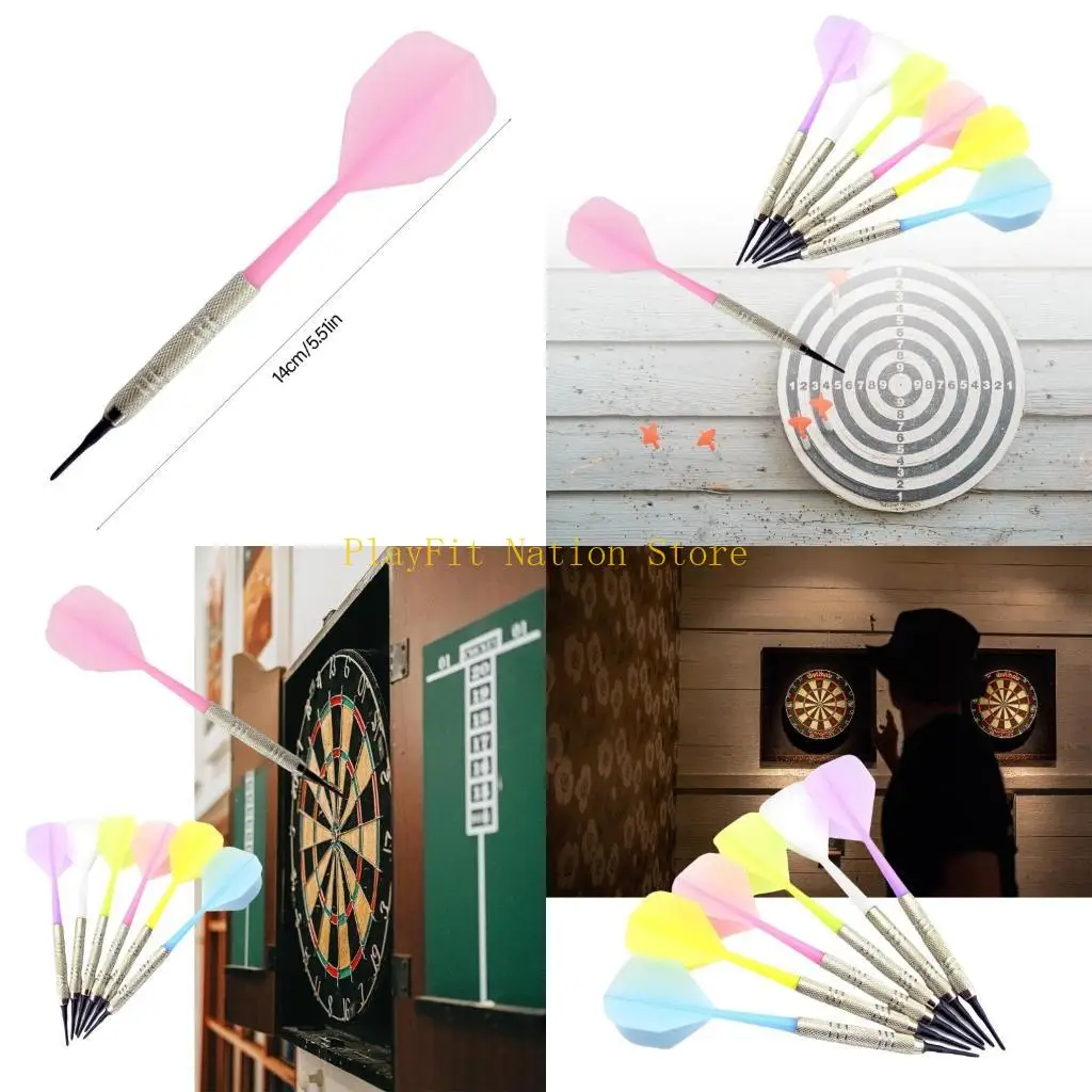 

Набор из 6 профессиональных электрических дротиков с мягким наконечником, 14 г, со встроенными валами, дротики с пластиковым наконечником, нелегко сломать и изгибать