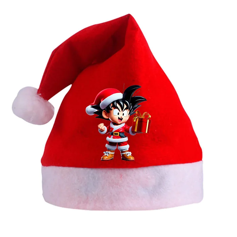 Dragon Ball Kerstmuts Volwassenen Kinderen Cosplay Rode Kerstman Hoeden Cartoon Anime Hoofddeksels Cap Party Decoraties Kerstcadeaus