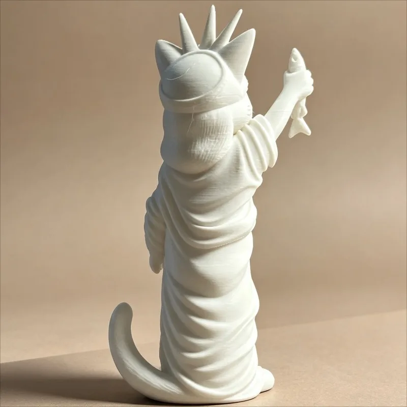 1Pcs Mini Cat Statue, Cat Deity Sculpture Figurine, Home Decoration Ornament, Shelf Bookcase Decor, Holiday Gift