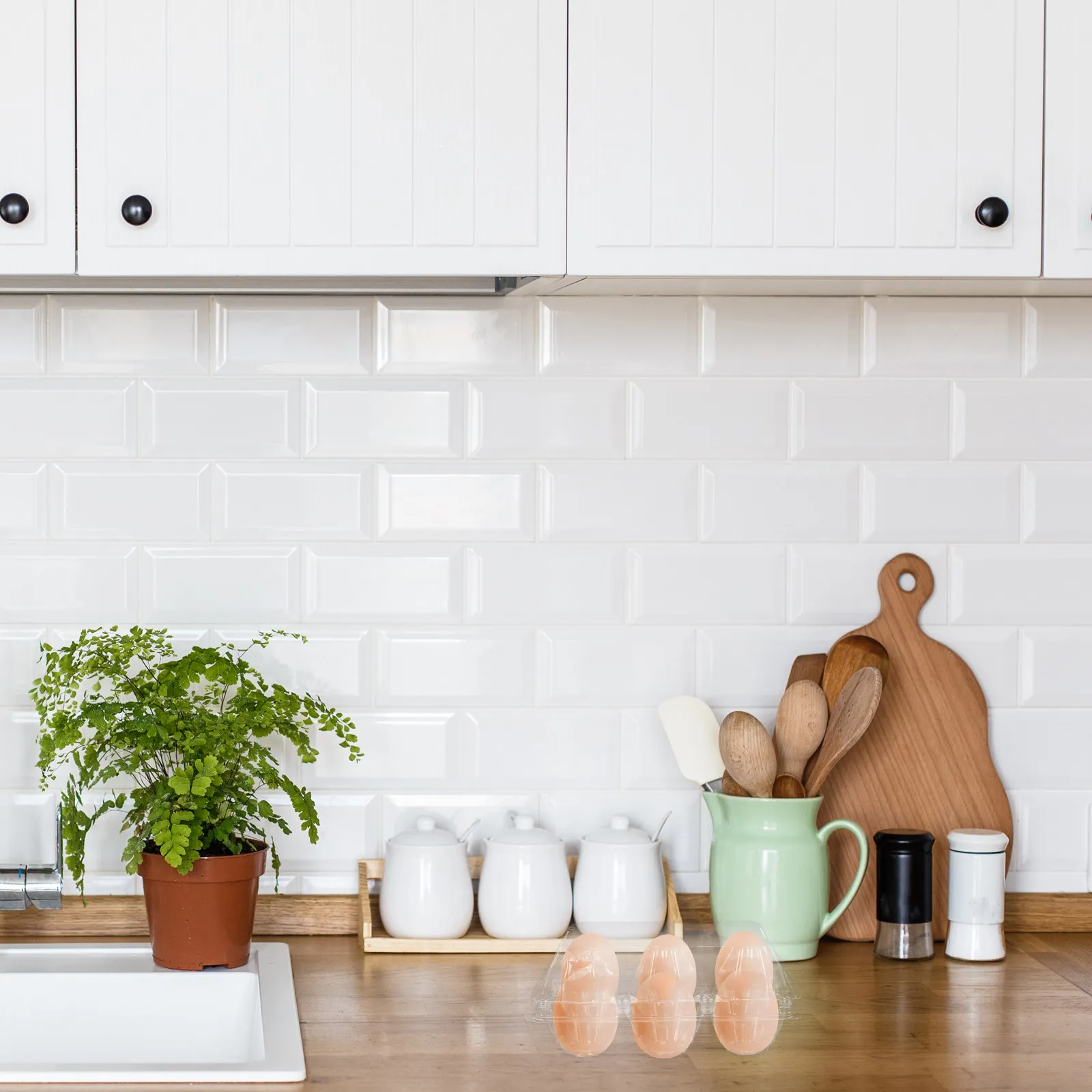 

Набор из 50 долговечных пластиковых контейнеров для яиц на 6 ячеек, оптовая упаковка, для хранения, организации и декоративного использования на кухне