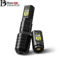 Máquina de tatuaje inalámbrica V1 Pro MAX, pluma de carrera ajustable, Motor personalizado, pantalla LDEAL para principiantes o profesionales para arte de tatuaje