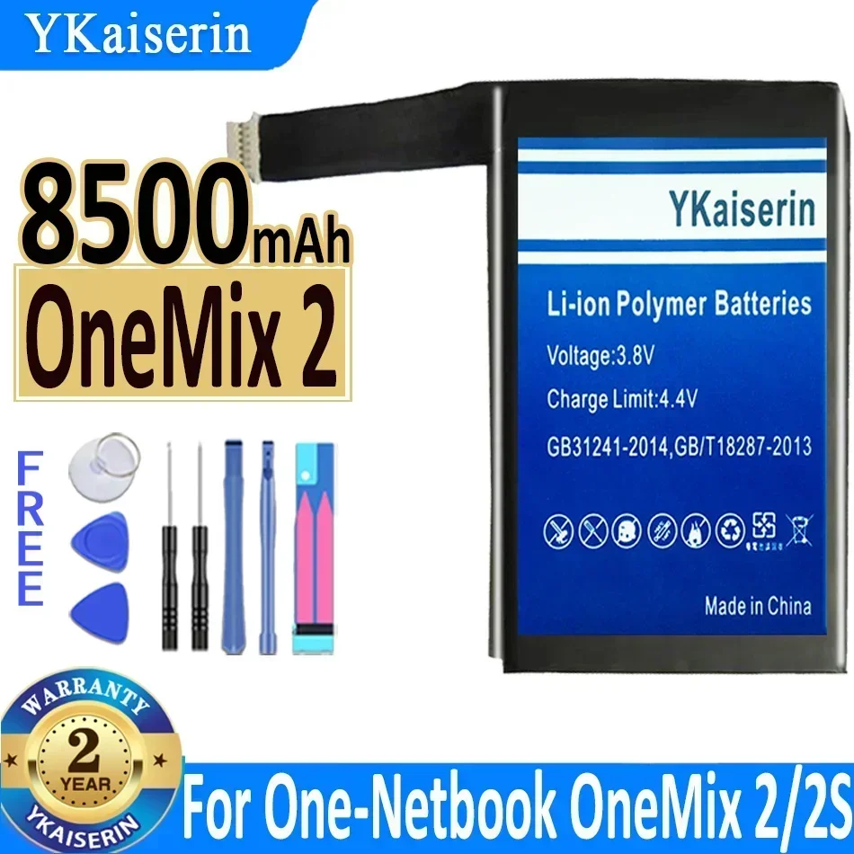 YKaiserin 8500mAh High Capacity Battery for One-Netbook OneMix 2 OneMix 2S 356585 Bateria Batteries + Tools Warranty