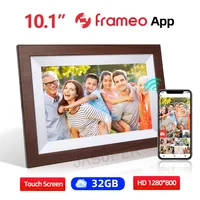 10.1 Inch WiFi Digital Picture Photo Frame 1280x800 IPS Touch Screen 32GB Frameo Smart Photo Frame APP Control Auto Rotation