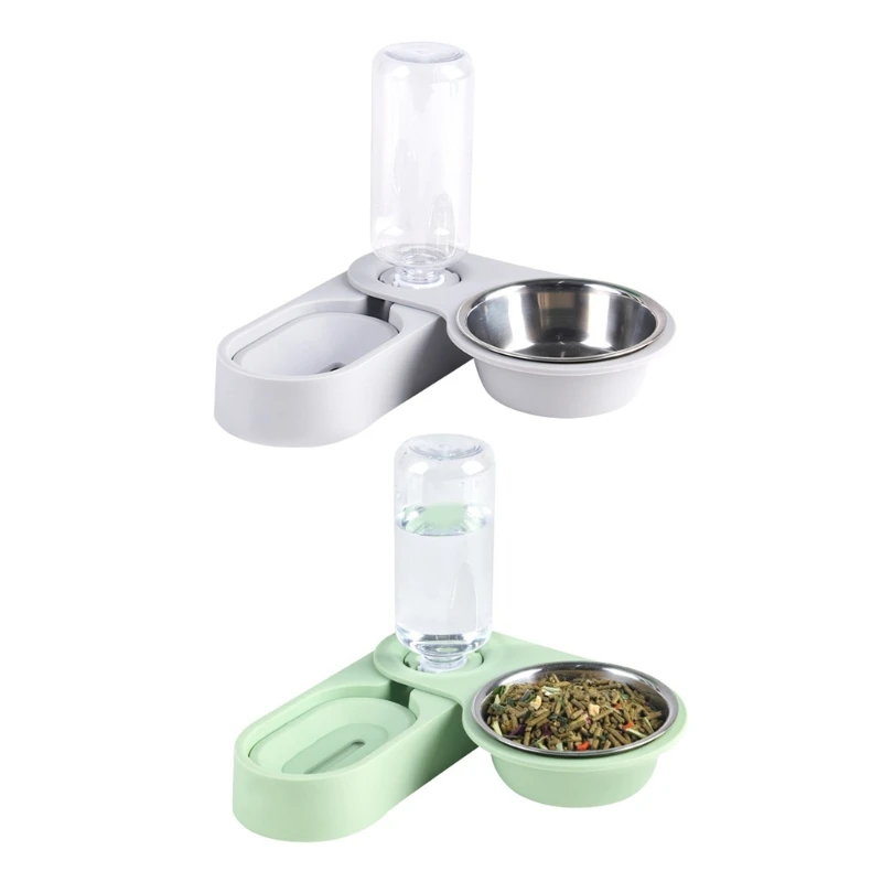 

Automatic Feeders Bowl Water Dispenser 550ml Water Bottle for Small Animal Chinchilla Puppy Easy to Clean Dropship