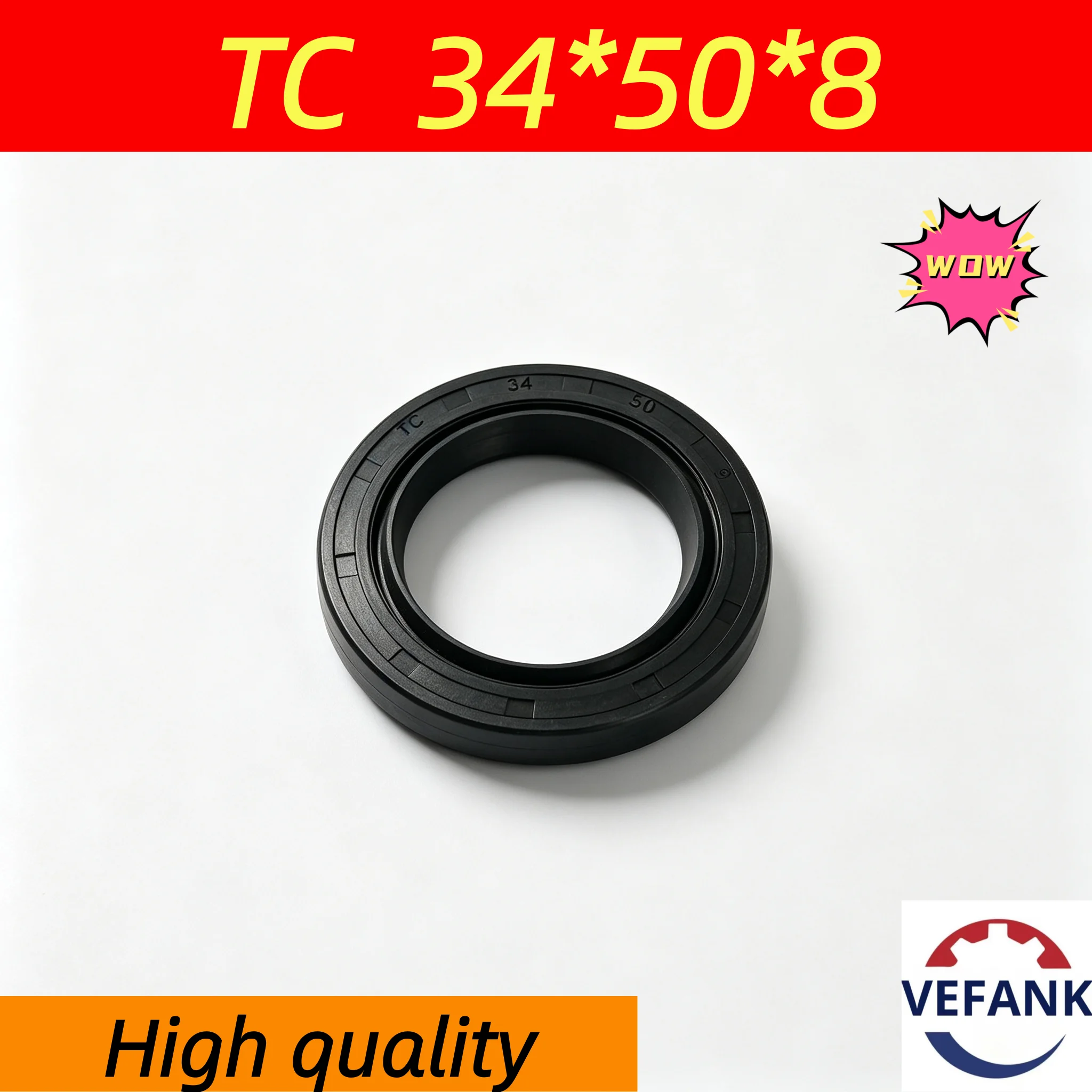 TC 34*50*8 High Pressure Oil Seal Rotary Shaft Seals NBR Made in China