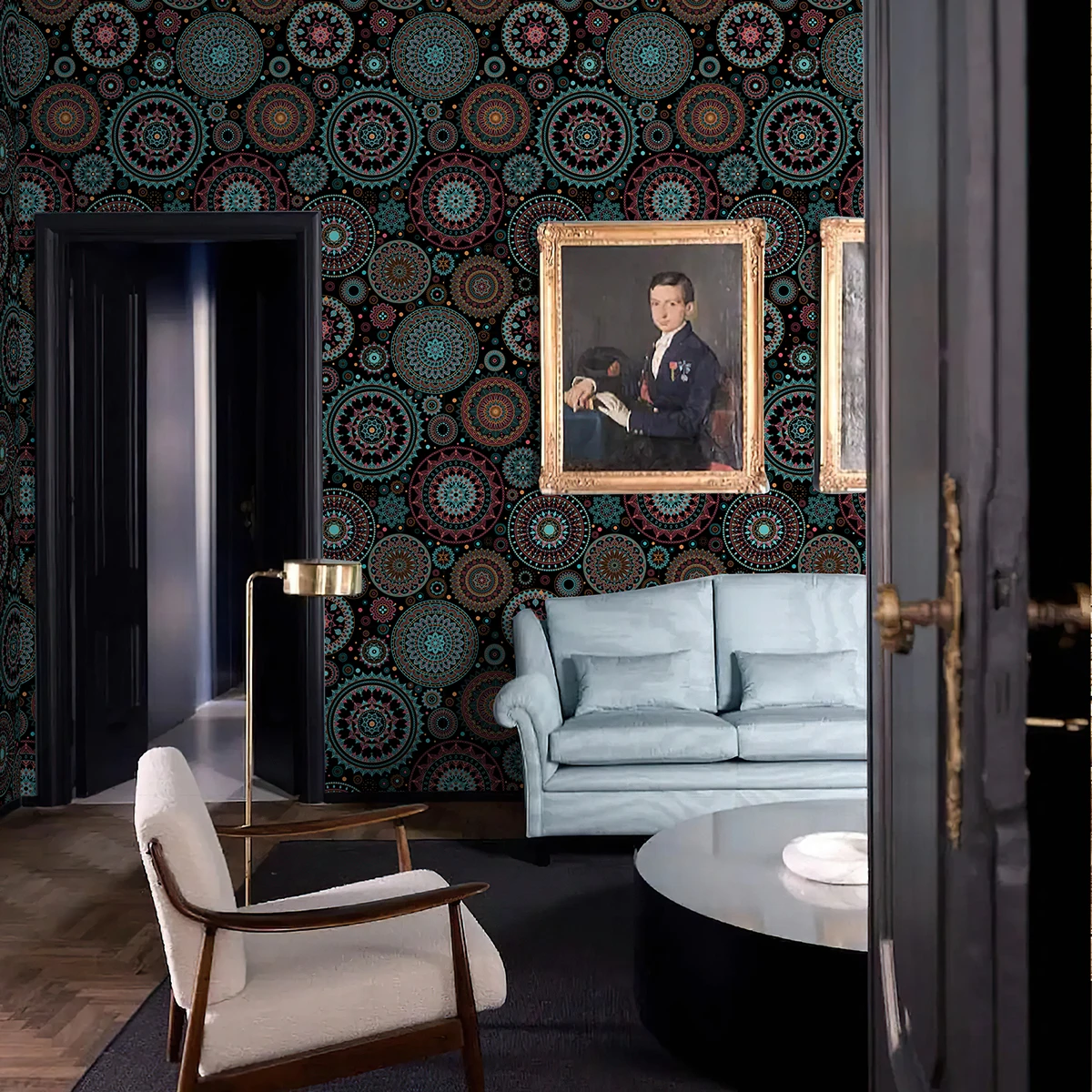 

Bohemia Style Wallpaper For Bathroom Home Decoration Thickening Self-Adhesive Wallpapers PVC Waterproof wall stickers 3M/10M