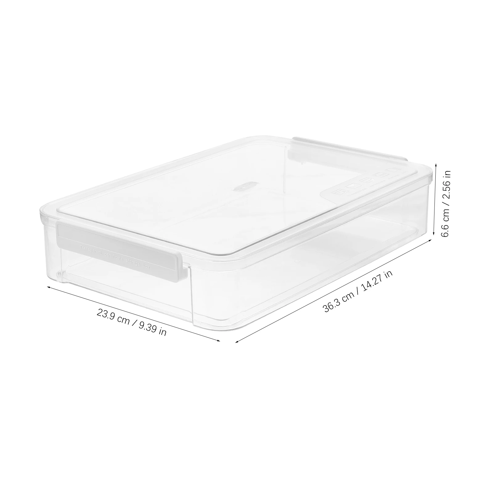 

PET ABS File ganizer Box Transparent Design for Office Home School Travel Documents Magazine Storage Wear Resistant
