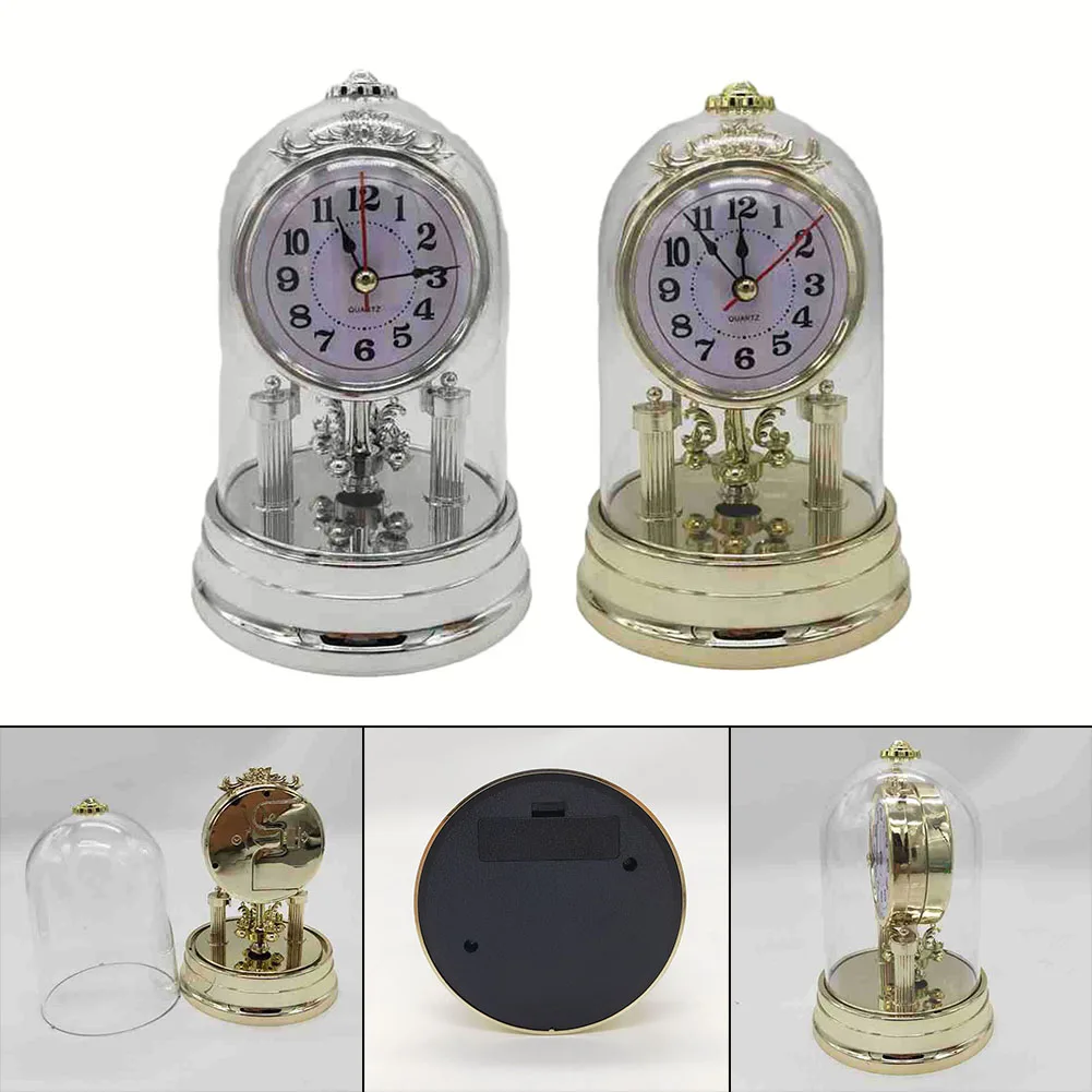 Vintage Clock European Style Antique Clock Retro Style Table Clock with Pendulum and Chime Antique Vintage Design view 6