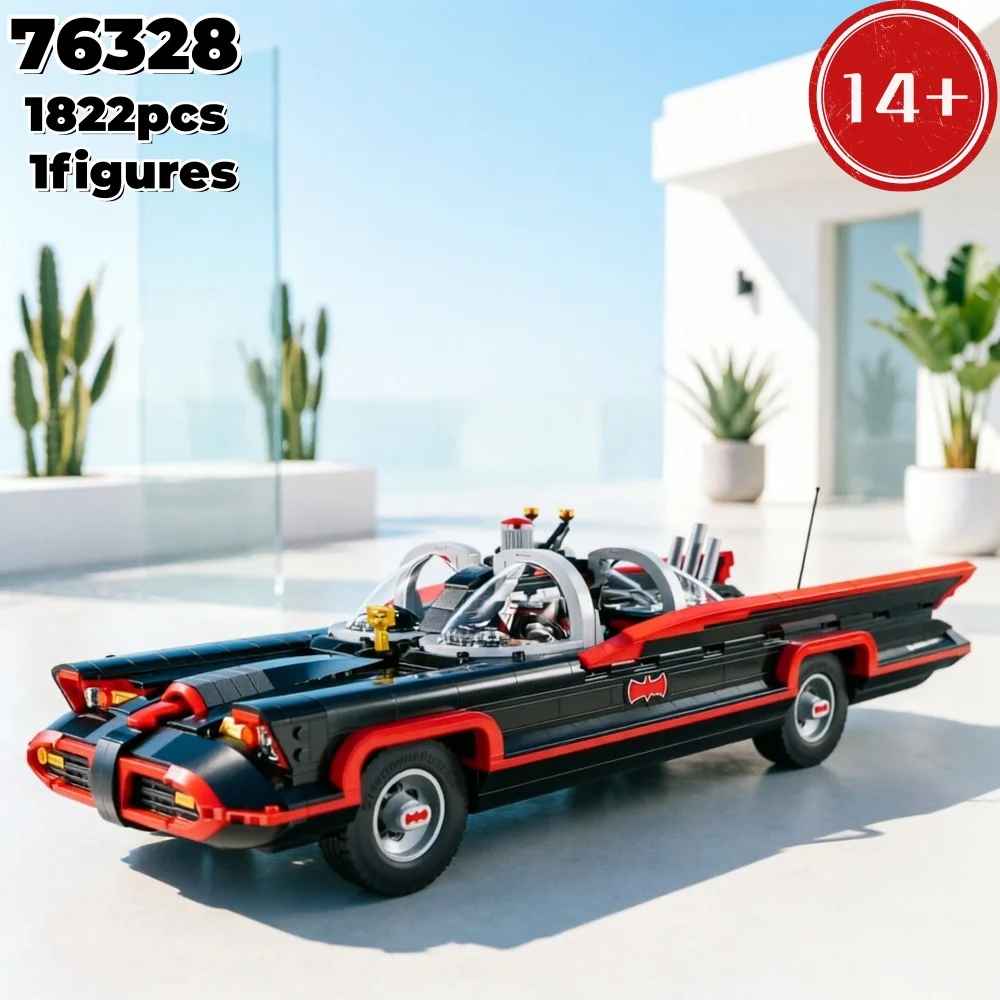 Hot Sale 1822pcs Classic Super Black Mobile Building Blocks Assembly with 1figures Model Bricks Toys for Adult