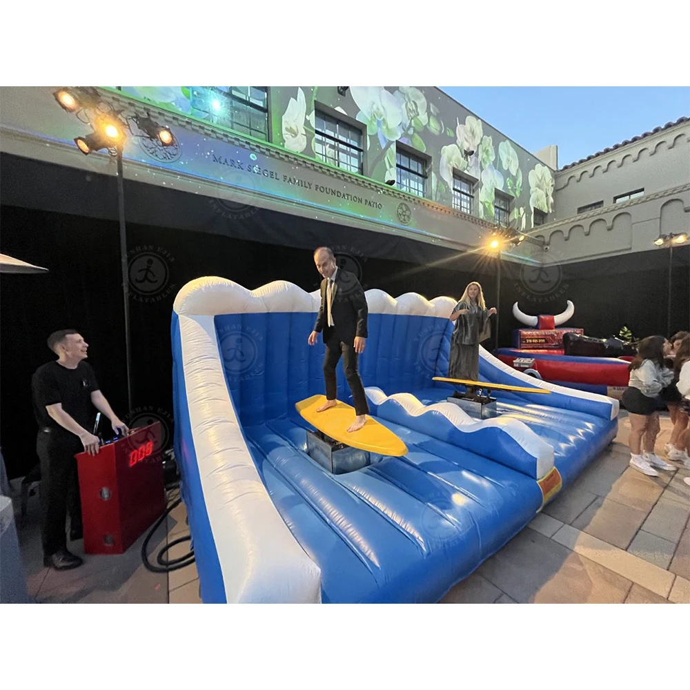 الجملة لوح التزلج الميكانيكية نفخ الكهربائية مزدوجة لوح التزلج محاكاة آلة ركوب الأمواج للتدريب على ركوب الأمواج #6