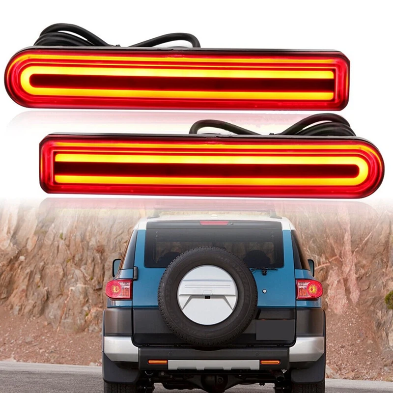 

LED Car Rear Bumper Light For Toyota FJ Cruiser 2007-2017 US Version Reflector Turn Signal Light Stop Brake Lamp