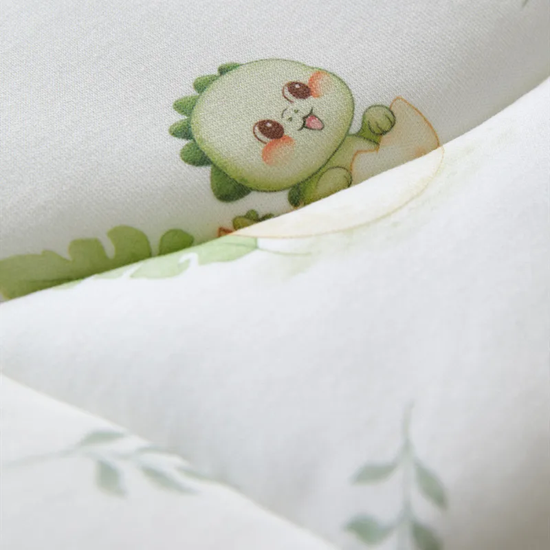 وسادة مقعد كرسي مرتفع للأطفال من القطن الناعم قابلة للتنفس وقابلة للغسل ووسادة مقعد كرسي طعام للأطفال مع فتحات حزام الأمان #6