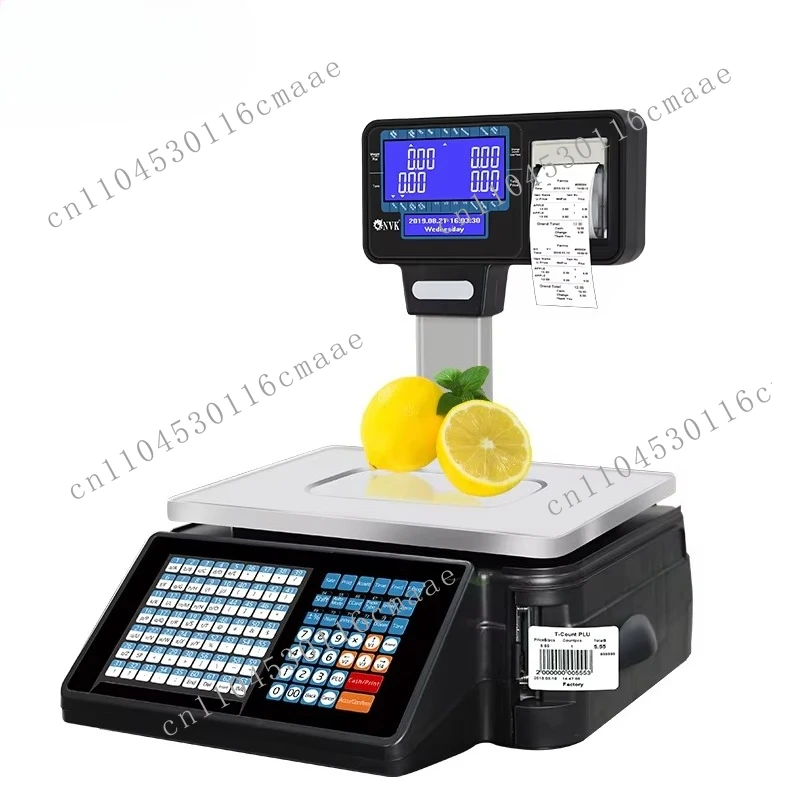 TM-A21 High-Tech Electronic Label and Receipt Printing Scale Price Computing Scale With Wi-Fi and Customized Language Scale