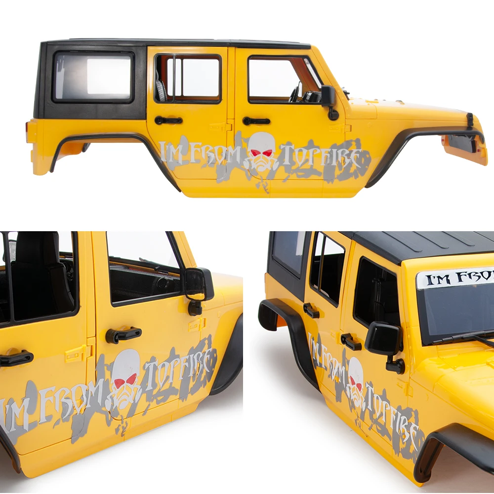 TRINOOD body Logo sticker Skull Head Stickers for 1/10 RC Car TRX-4 TRX4 Bronco wrangler Label Decal DIY Decoration Parts