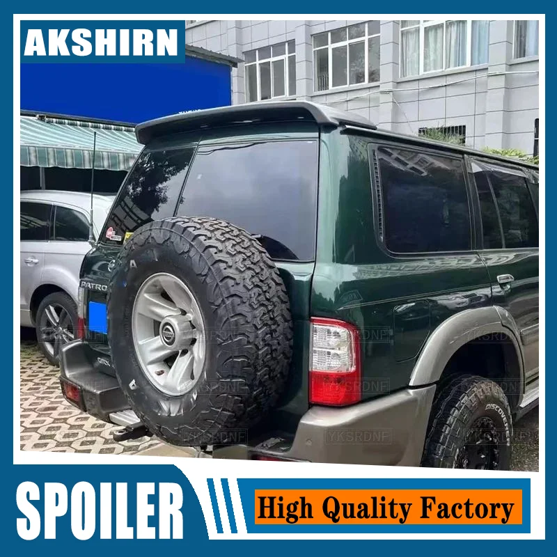 

For Nissan PATROL Y61 1998-2004 ABS Plastic Unpainted Color Rear Spoiler Wing Trunk Lid Cover Car Styling