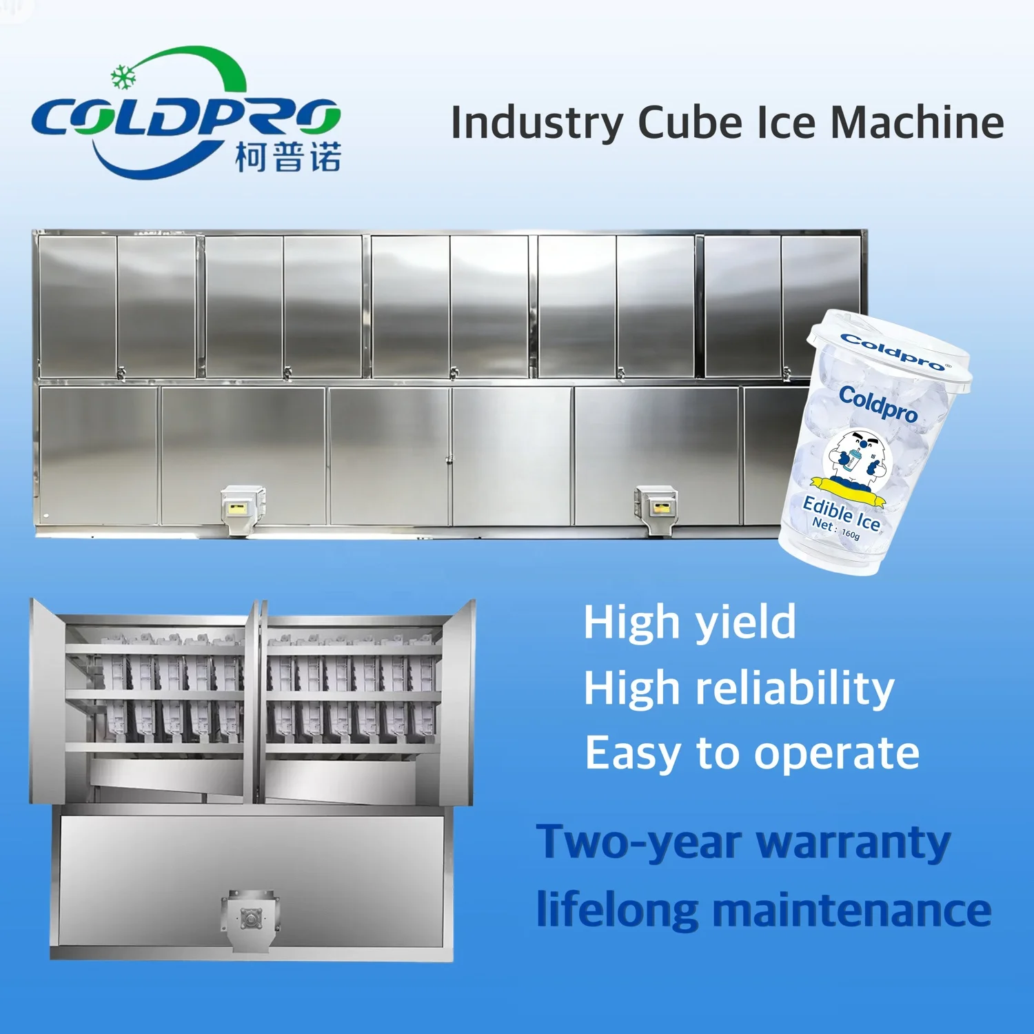1ton 2ton 3ton 5ton 6ton 8ton 10ton Large Capacity Edible Cube Ice Maker Machine Manufacturer/ Square Cube Ice Machine Price