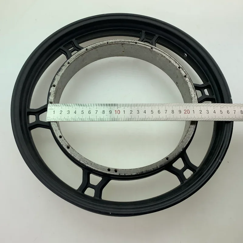 16x2.5 9 ثقوب 16x2.125 سيارة كهربائية الخلفية الألومنيوم الدائري فرش السيارات الحلقة الخارجية 14/ 16 / 18 بوصة محور عجلات خلفي مع المغناطيس