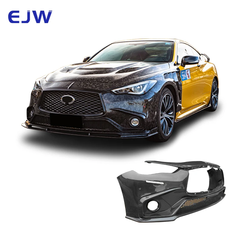 

High Quality Carbon Fiber Body Kit for 2016+ Infiniti Q60/Q60S New Condition Front Bumper Modification Bolt-On 1 Year Warranty