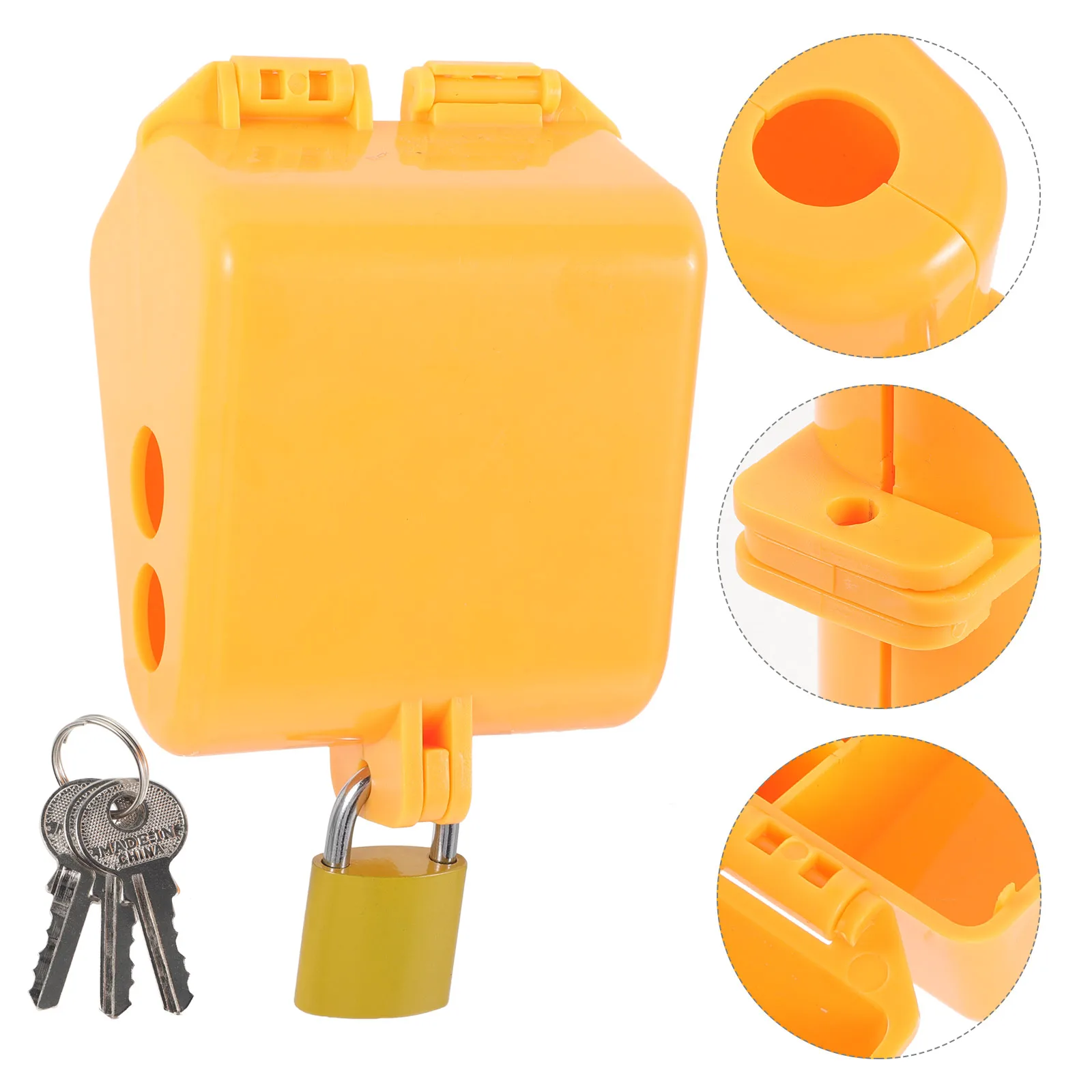 

Крышка замка для водопроводного крана на открытом воздухе, желтая пластиковая защита от детей, противоугонный шланг, защитное устройство для кухонных средств, труба