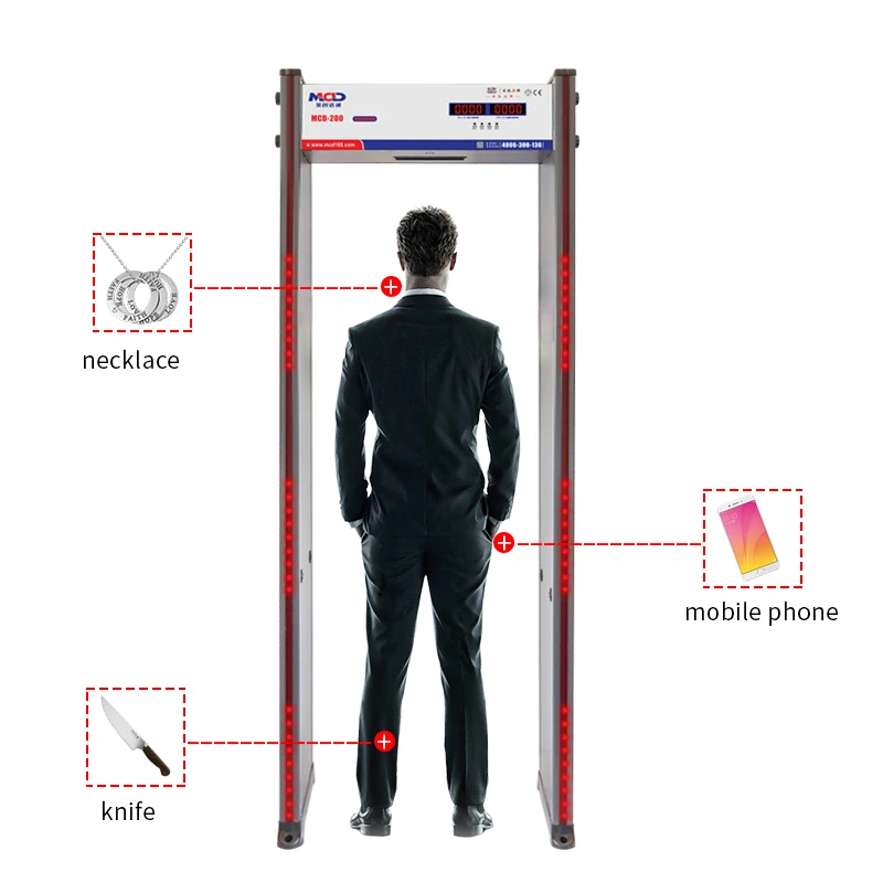 

Factory Priced Walkthrough Coin Metal Detector Security & Protection Device MCD-200