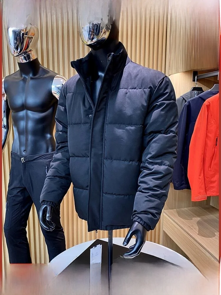 

Высококачественное мужское уличное зимнее пальто Spani, теплое хлопковое пальто с воротником-стойкой, модное цветное пальто на молнии