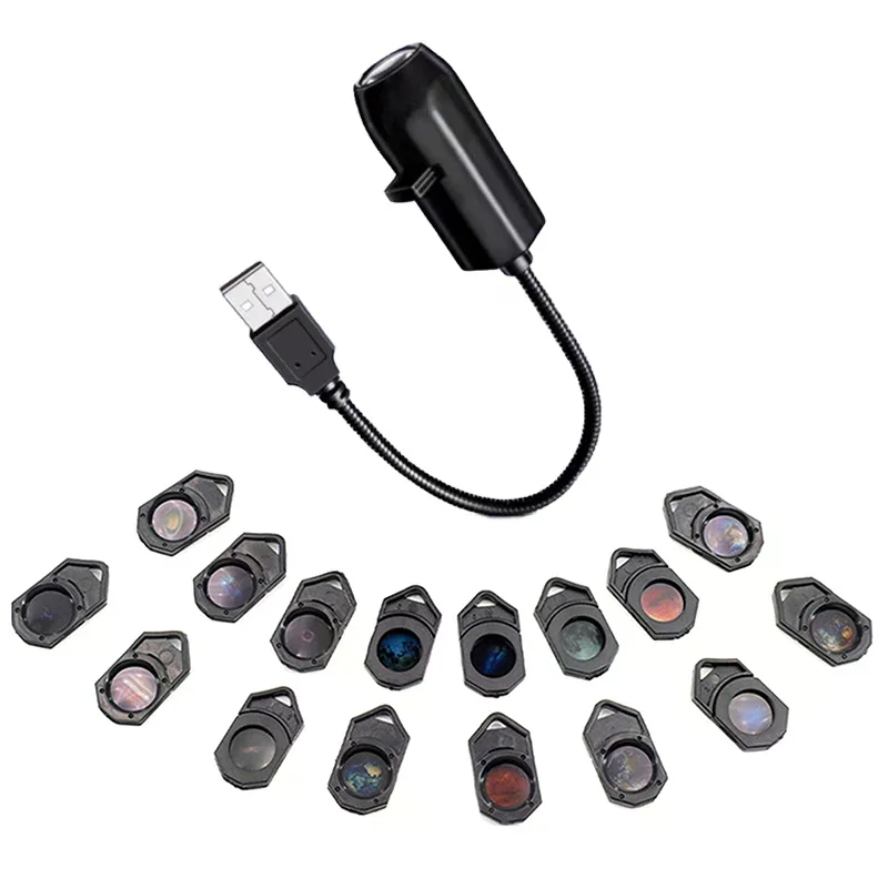 

USB Потолочный проектор Луны и Земли Атмосфера Свет Звездное Небо Лампа Ночник Романтическое Украшение Спальни Галактический Проектор