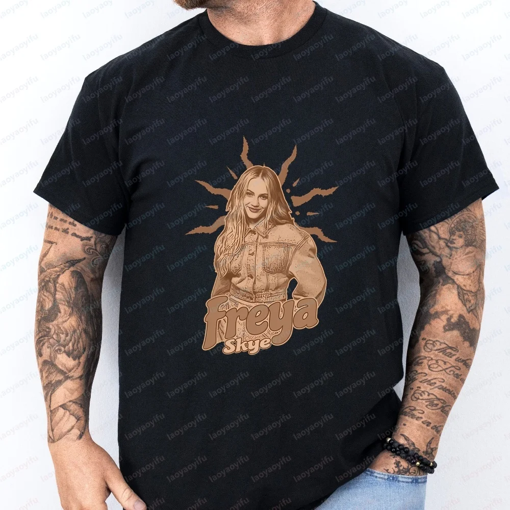 Freya Skye - Summer Trend Casual Short-Sleeved Men's and Women's Universal Shirt Pattern Large-Sized Comfortable T-Shirt