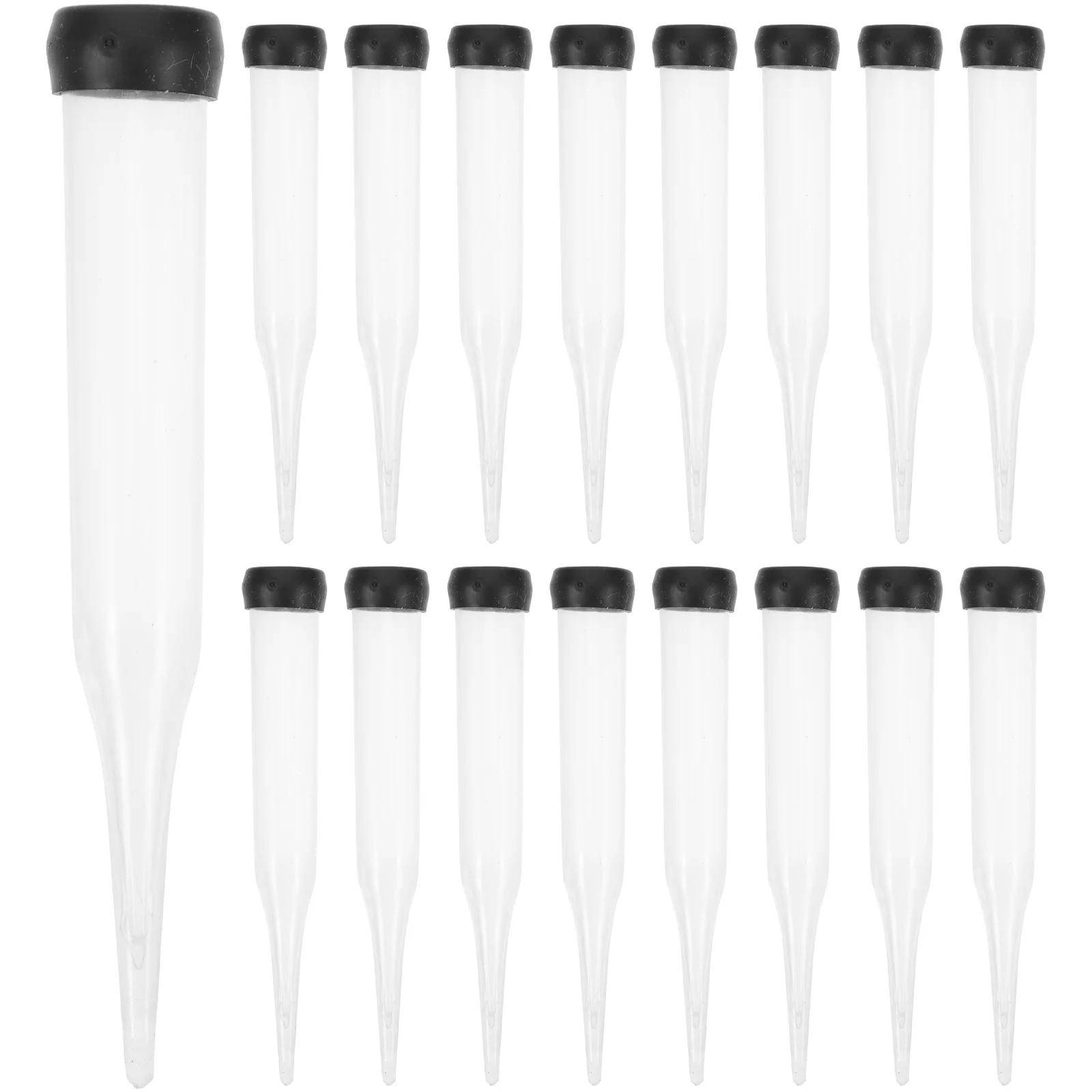 50Pcs Fresh Flower Water Tubes Plastic Flower Stem Protectors Clear Floral Arrangement Supplies for Roses Carnations