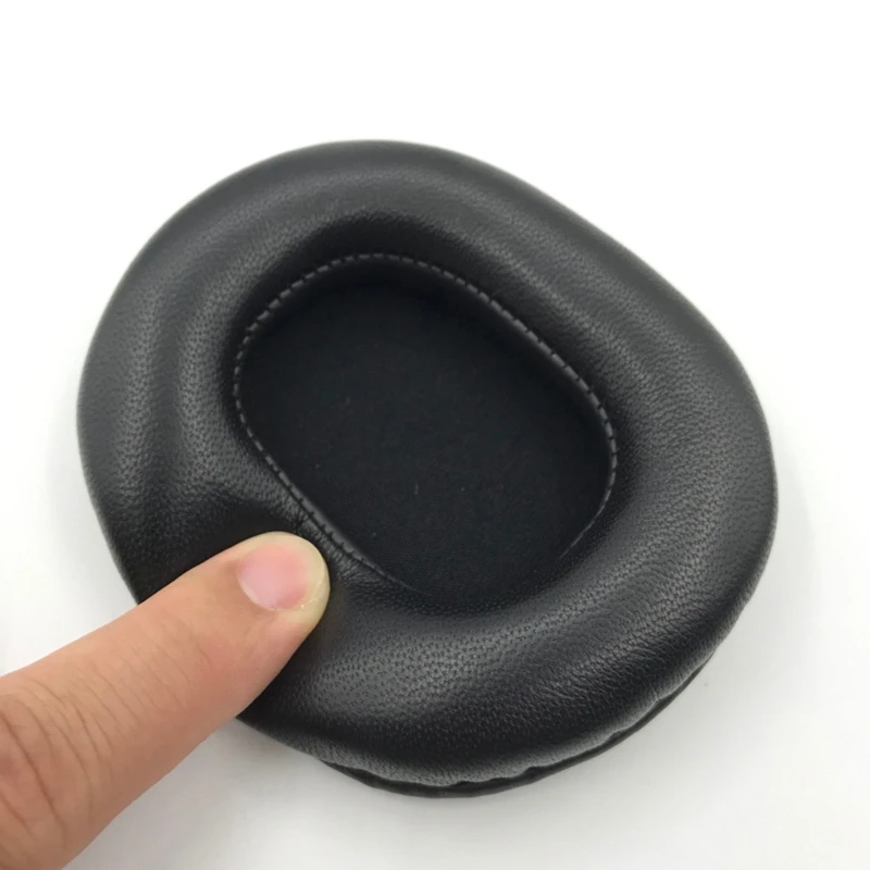 Almohadillas cuero para auriculares ATH-MSR7 M50X, auriculares espuma viscoelástica