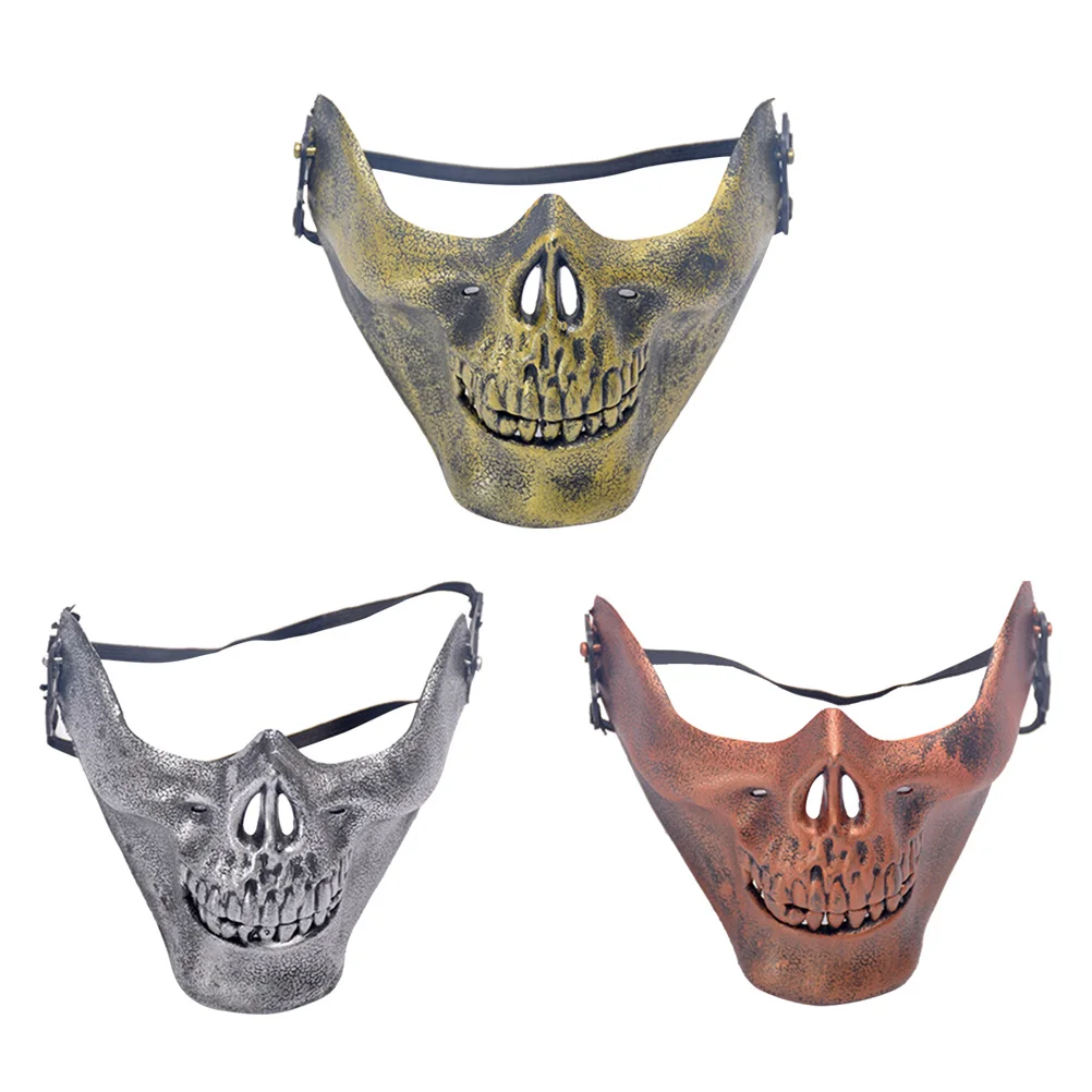 

3 Pcs Half Face Mask Miss Halloween Party Masks for Adults Masquerade Skull