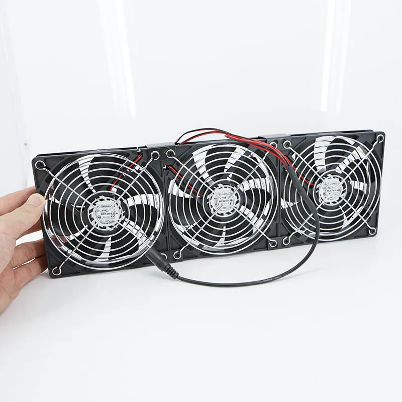 DC 12v 12025 120MM 12CM 대용량 공기 흐름 BTC 채굴기 워크스테이션 캐비닛 서버 케이스 냉각 시스템 팬