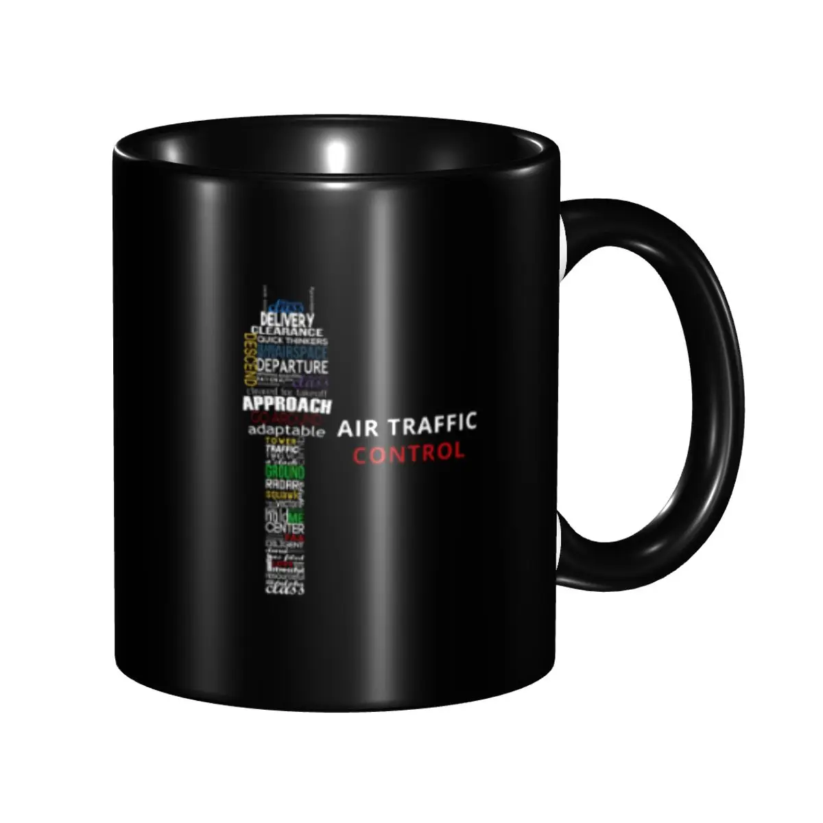 Air Traffic Controller Coffee Mugs DIY Customized Pilot Air Fighter Ceramic Milk Tea Mug